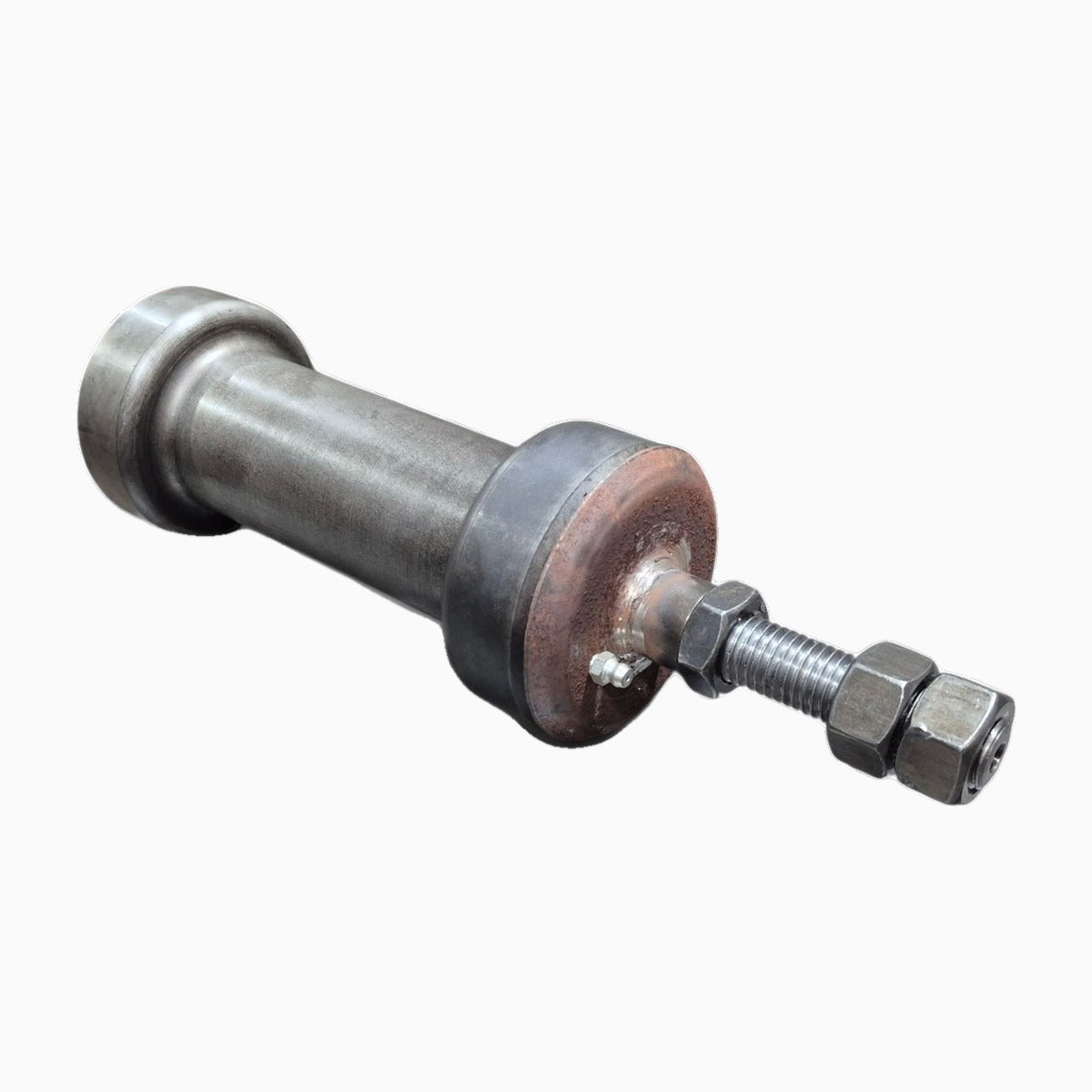 8 inch mid-length side guide roller, stud end with dust cover and nuts