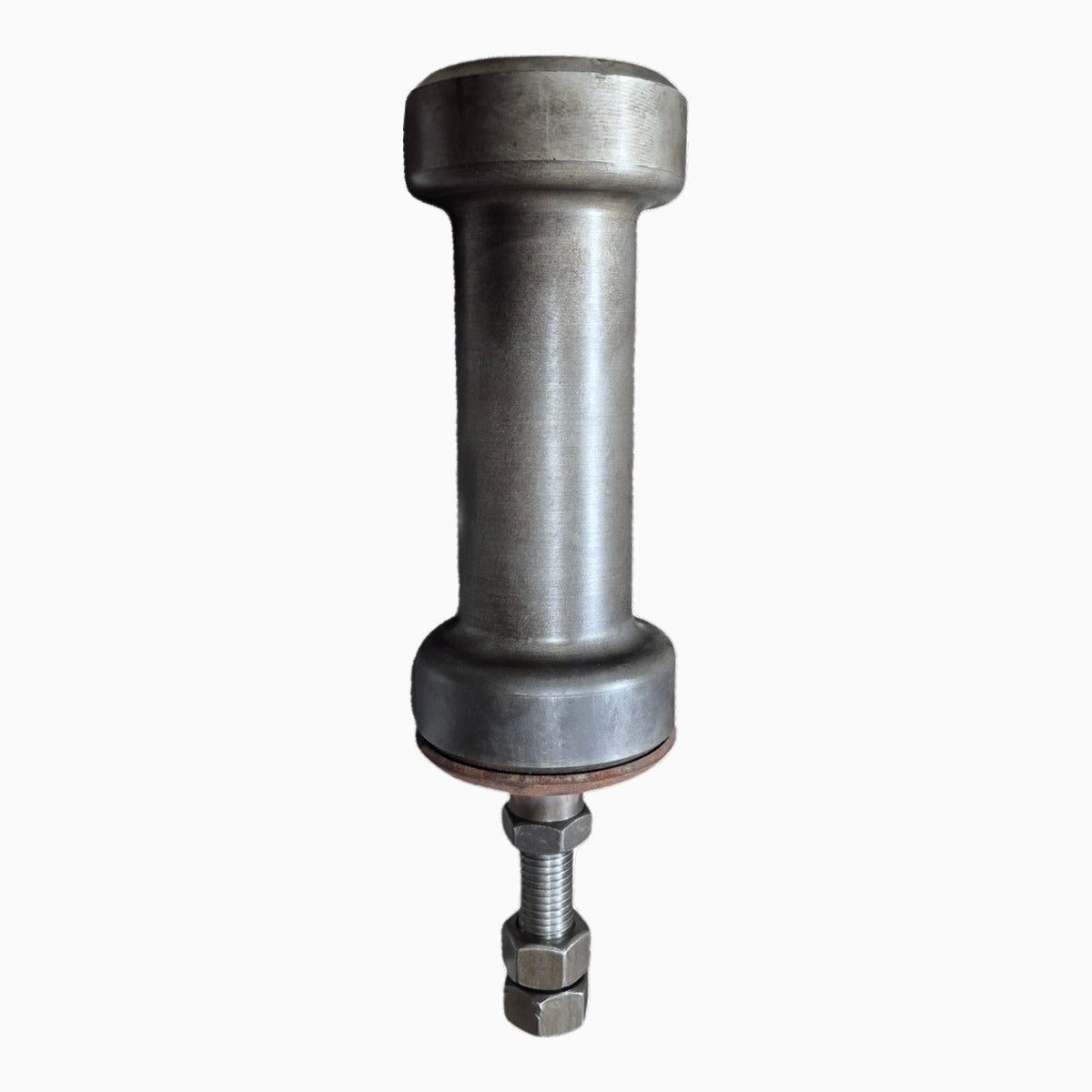8 inch mid-length side guide roller for conveyor belts, heat treated with dust cover
