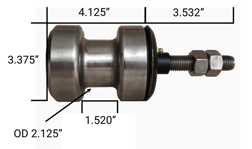 Side Guide roller dimensions